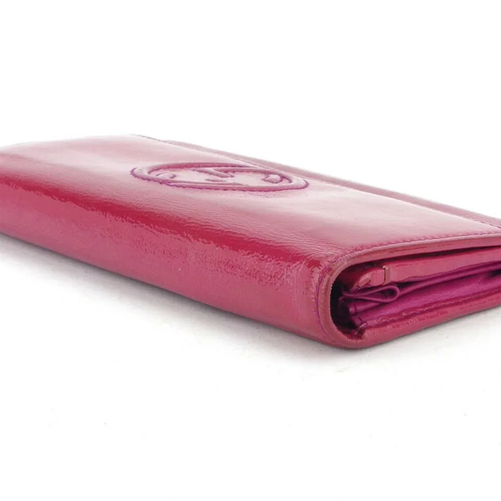 Gucci Purse interlocking pink patent leather Authentic used - Picture 3 of 8